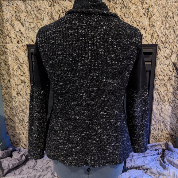 BNCI Black and White Speckled Textured Cardigan - Picture 3 of 5